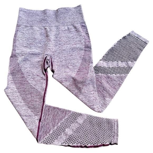 PINK Victoria’s Secret Seamless Pink Heather Athletic Leggings Small - Picture 1 of 8